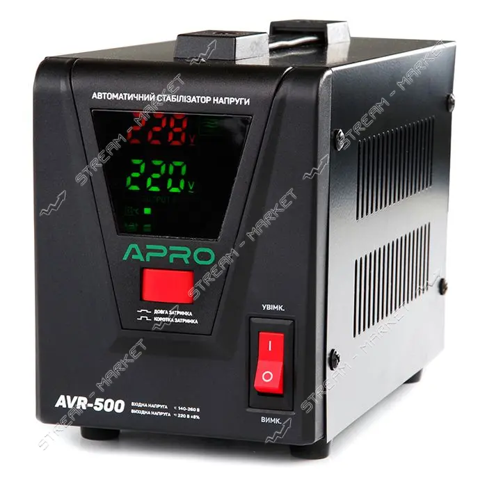 Стабилизатор напряжения Apro AVR-500 релейный