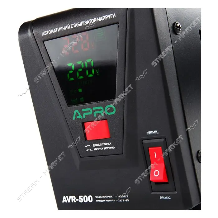 Стабилизатор напряжения Apro AVR-500 релейный