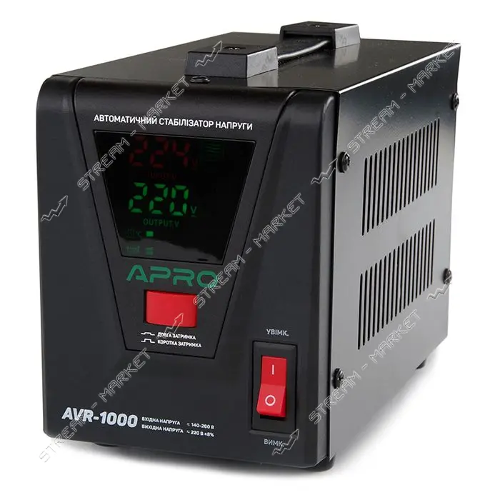 Стабилизатор напряжения Apro AVR-1000 релейный                                                      