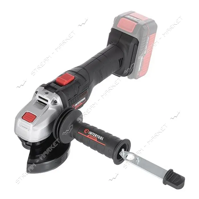 Шлифмашина угловая Intertool WT-9366 аккумуляторная 20В 125мм 10000об/мин без ЗУ и АКБ