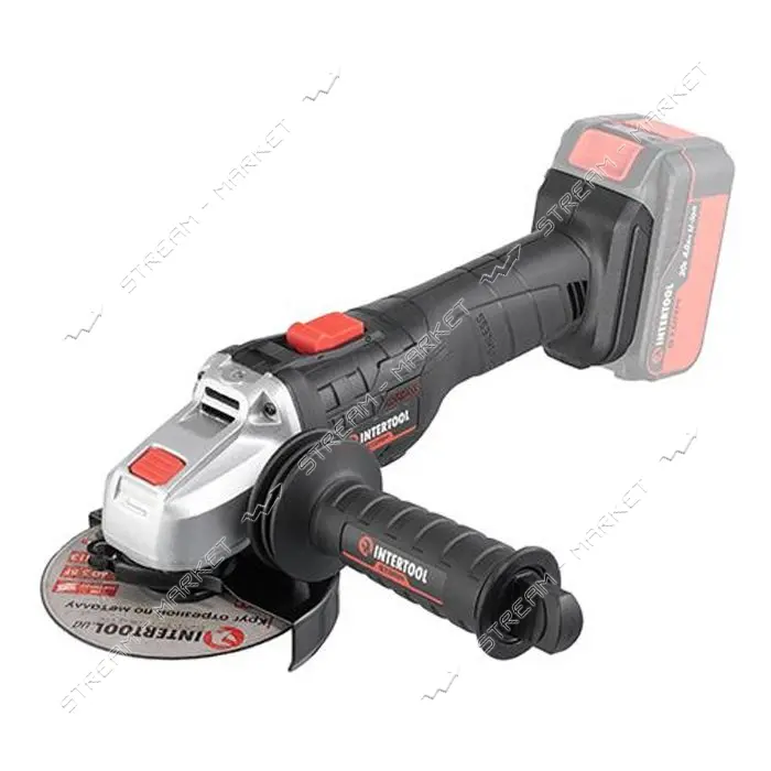 Шлифмашина угловая Intertool WT-9366 аккумуляторная 20В 125мм 10000об/мин без ЗУ и АКБ