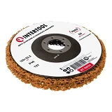 Диск зачистный Intertool BT-0605 из вспененного абразива 125х22.2х13мм P46 T27 оранжевый            