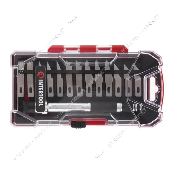 Набор скальпелей с держателем Intertool HT-0524 14шт
