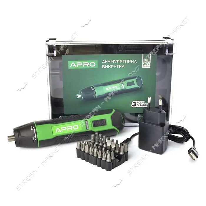 Отвертка аккумуляторная Apro 895612 SD-1