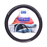 Чехол на руль Vitol 080204 17003 BK L черный (кожзам)                                               