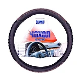 Чехол на руль Vitol 080242 17023 BK XXL черный (кожзам)