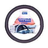 Чехол на руль Vitol 080904 17001 BK М черный (кожзам)