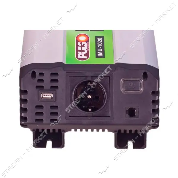 Преобразователь напряжения Pulso IMU-1020 12V-220V/1000W USB-5VDC2.0A мод.волна/клеммы              