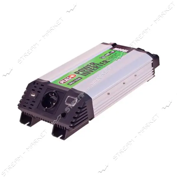 Преобразователь напряжения Pulso IMU-1020 12V-220V/1000W USB-5VDC2.0A мод.волна/клеммы              