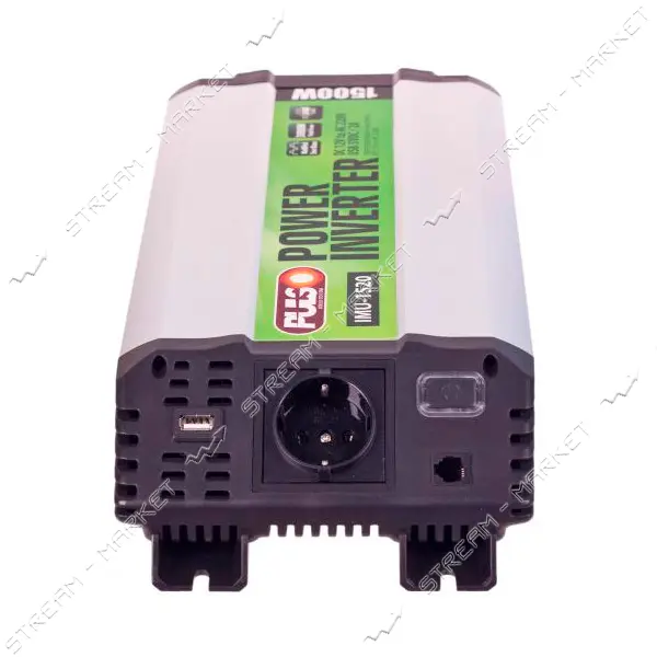 Преобразователь напряжения Pulso IMU-1520 12V-220V 1500W USB-5VDC2.0A модифицированная волна клеммы