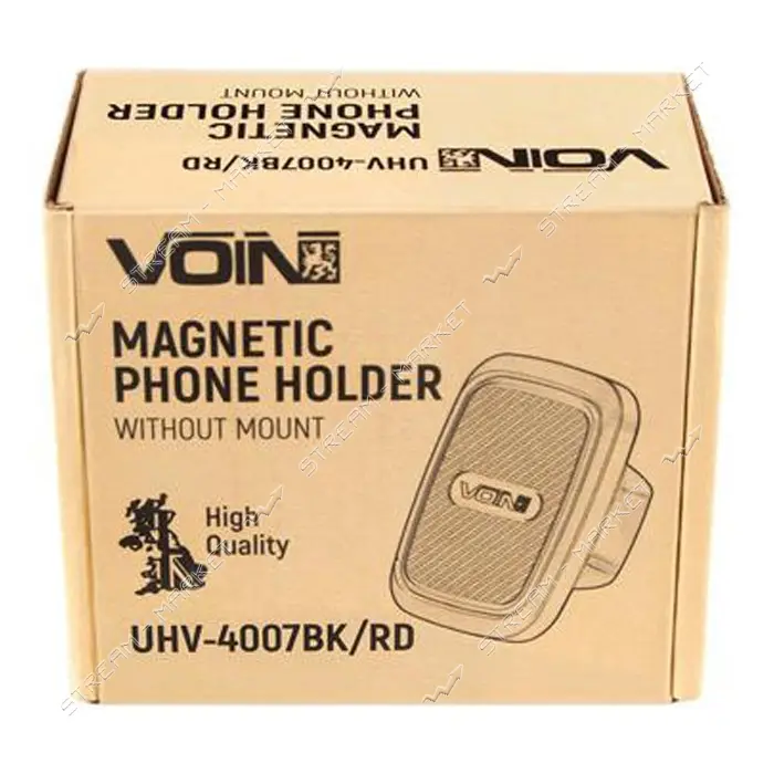 Держатель мобильного телефона Voin UHV-4007 BK/RD магнитный без кронштейна                          