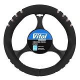 Чехол на руль Vitol 14021 эластичный неопреновый черный                                             