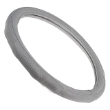 Чехол на руль Vitol VLOD-19P009 GY L серебристый (кожзам)