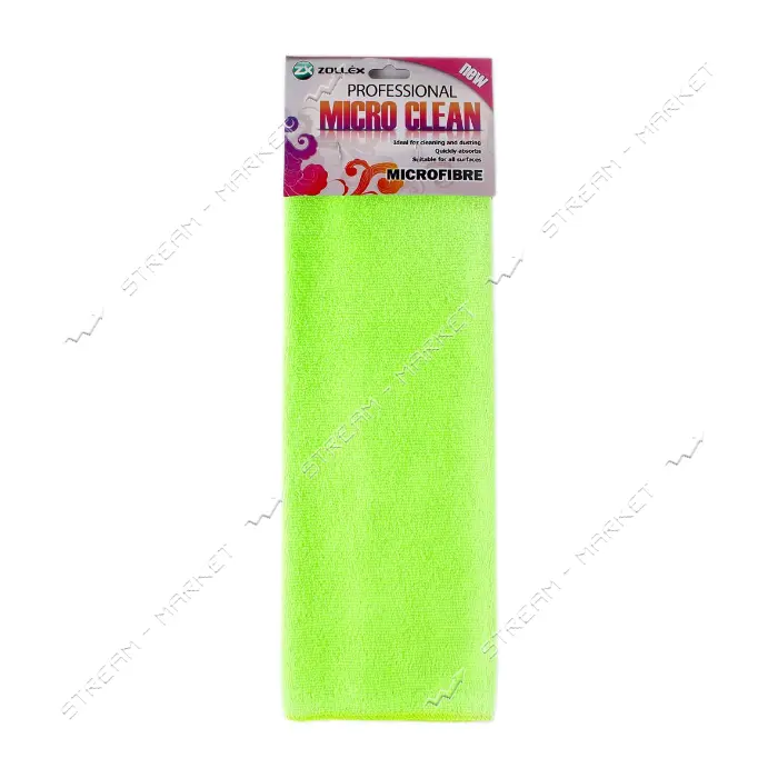 Салфетка Zollex ZP-006 Proffesional микрофибра салатовая                                            