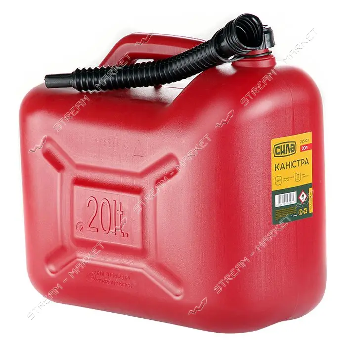 Канистра Сила 285103 пластиковая 20л HDPE с лейкой