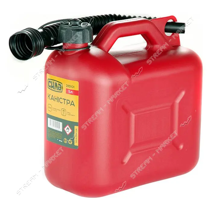 Канистра Сила 285101 пластиковая 5л HDPE с лейкой