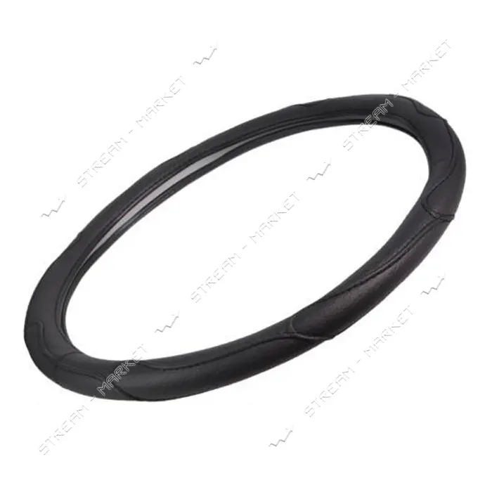 Чехол на руль Vitol 16556-10 B XL черный кожзам