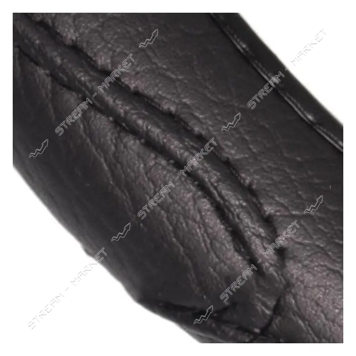 Чехол на руль Vitol 16556-10 B XXXXL черный (кожзам)