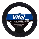 Чехол на руль Vitol R 1210004 BK L черный (искуственный мех)                                        