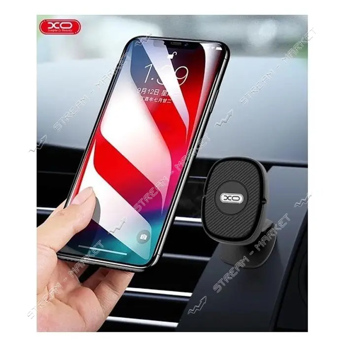Автодержатель XO магнитный C33 черный