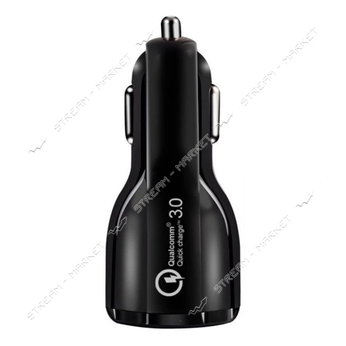 Автомобильное зарядное устройство WUW C100 2USB черное