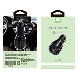 Автомобильное зарядное устройство WUW C100 2USB черное