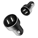 Автомобильное зарядное устройство WUW C127 2USB черное