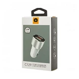 Автомобильное зарядное устройство WUW C129 2USB белое