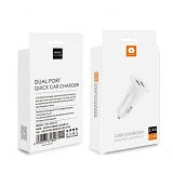 Автомобильное зарядное устройство WUW C140 2USB белое