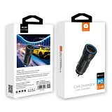 Автомобильное зарядное устройство WUW C146 2USB USB&Type-C port PD & QC3.0 черное                   