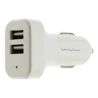 Автомобильное зарядное устройство WUW C70 2USB белое                                                