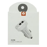 Автомобильное зарядное устройство WUW C70 2USB белое                                                