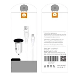 Автомобильное зарядное устройство WUW T21 1USB 1A плюс кабель Type-C белое                          