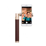 Монопод для селфи Momax Hero KMS3L Bluetooth шампанское с коричневым                                