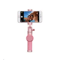 Монопод для селфи Momax Hero KMS4L2 Bluetooth розовый                                               