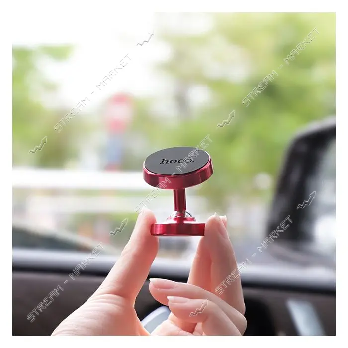 Автодержатель Hoco CA36 магнитный красный
