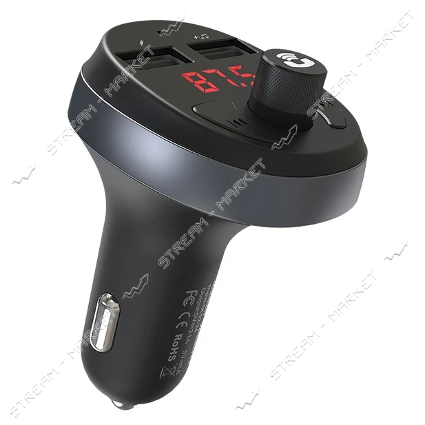 Автомобильное зарядное устройство Hoco E41 In-car 5V/2А 2 USB черное                                