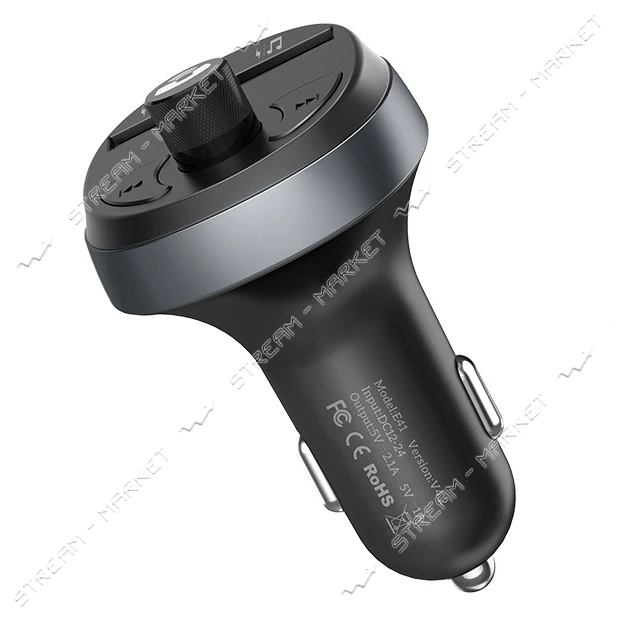 Автомобильное зарядное устройство Hoco E41 In-car 5V/2А 2 USB черное                                