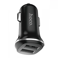 Автомобільний зарядний пристрій Hoco Z1 5V / 2.1А 2 USB чорний                                      