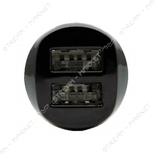 Автомобильное зарядное устройство Hoco Z1 5V/2.1А 2 USB черное                                      