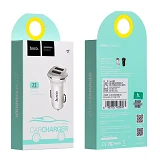 Автомобильное зарядное устройство Hoco Z1 5V/2.1А 2 USB белое