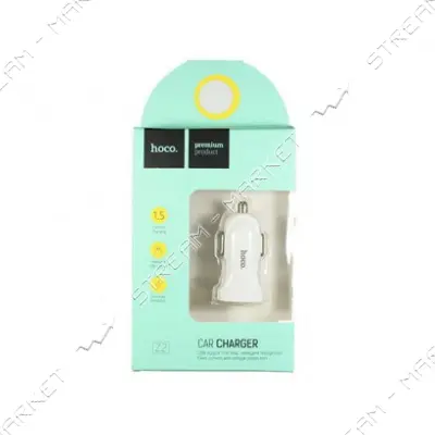 Автомобильное зарядное устройство Hoco Z2 5V/1.5А 1 USB белое
