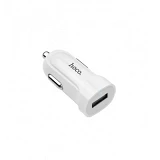 Автомобильное зарядное устройство Hoco Z2 5V/1.5А 1 USB plus Lightning кабель белое                 