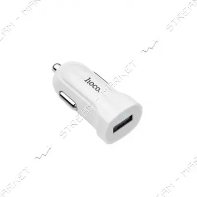 Автомобильное зарядное устройство Hoco Z2 5V/1.5А 1 USB plus Lightning кабель белое                 
