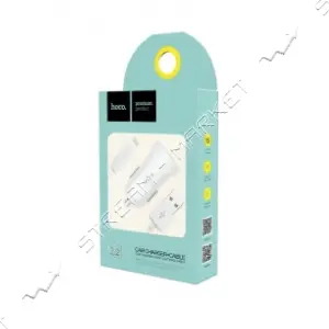 Автомобильное зарядное устройство Hoco Z2 5V/1.5А 1 USB plus Lightning кабель белое                 