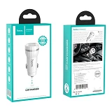 Автомобильное зарядное устройство Hoco Z27 5V/2.4А 2 USB белое