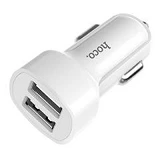 Автомобильное зарядное устройство Hoco Z2А 5V/2.4А 2 USB plus Micro USB кабель белое