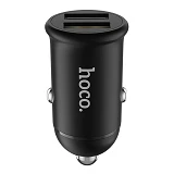 Автомобильное зарядное устройство Hoco Z30 Easy route mini 5V/3.1А 2 USB черное                     