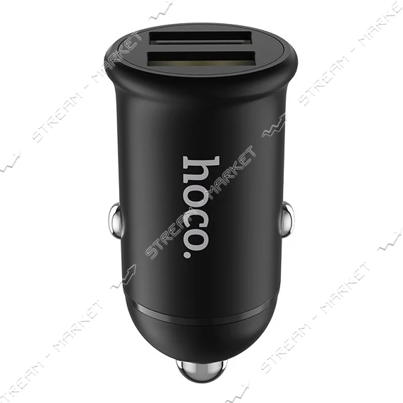 Автомобильное зарядное устройство Hoco Z30 Easy route mini 5V/3.1А 2 USB черное                     