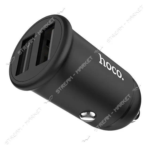 Автомобильное зарядное устройство Hoco Z30 Easy route mini 5V/3.1А 2 USB черное                     